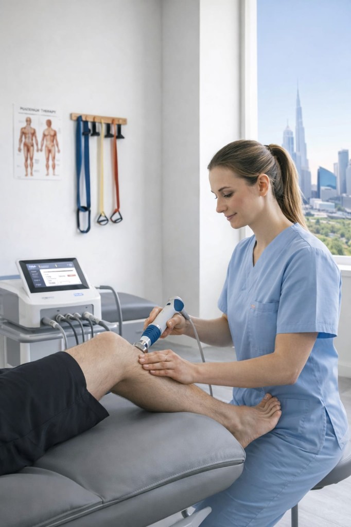 Physiotherapist providing professional treatment
